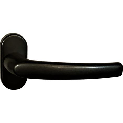 Paire de Poignées de porte KLOSE besser "STELLUS" - Aluminium - Noires. (1/2)