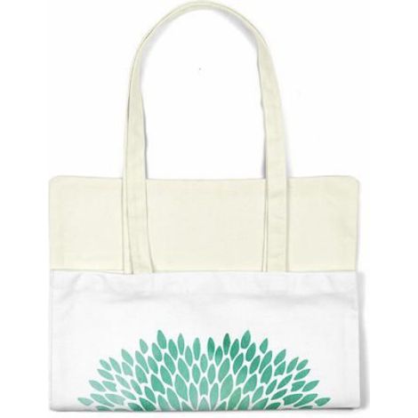 Sac shopping tote bag Bonamaison en coton réutilisable - grand format, anses longues, lavage machine (1/4)
