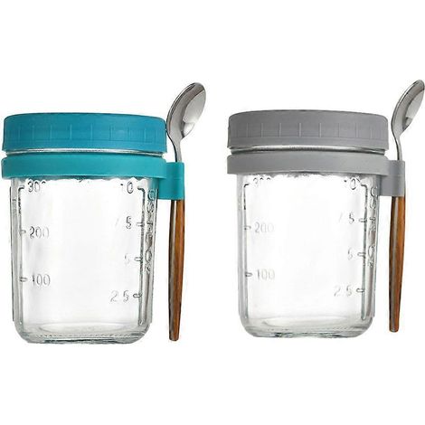 Portable Yogurt Cup/Tumbler/Oatmeal Cup/Breakfast Mug for Outdoor Use with Spoon, 350ml [HK]