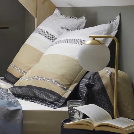 Parure de draps 5 pièces Marlow Beige 140x190 cm (1/3)