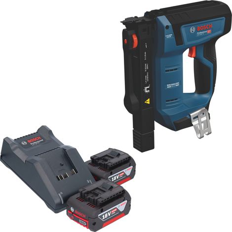 Chiodatrice a batteria Bosch GTH 18V-14 per legno 18 V 10,6 x 6 - 14 mm Brushless + 2 batterie da 4,0 Ah + caricabatterie (1/5)