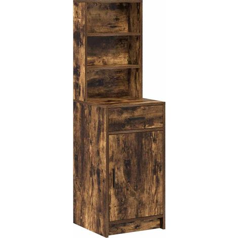 Maison Exclusive - Credenza Rovere fumé 40 x 40,5 x 135 cm Legno multistrato