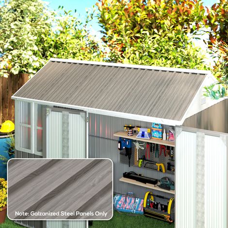 12 Sheets Galvanised Steel Roofing Panels for Sheds,Carports,Greenhouses-Weather-Resistant,Easy Installation,Customizable Size (1/5)