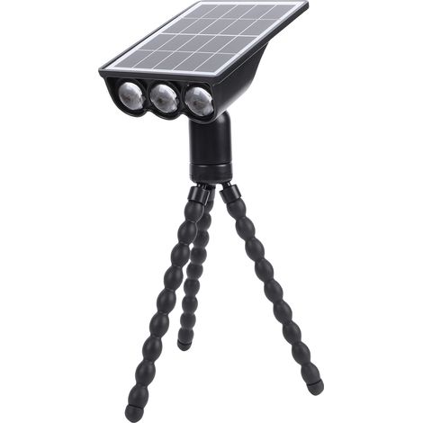 Lampe d'extérieur avec trépied flexible en forme de pieuvre, support lumineux pour barbecue, terrasse, clôture, jardin, camping, patio (1/5)