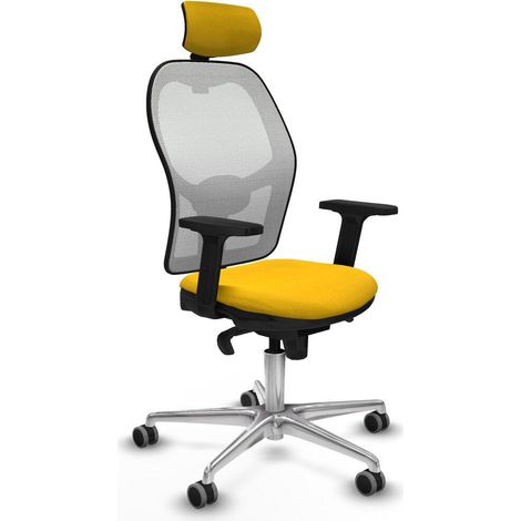 Piqueras-y-crespo Jorquera 2D086G2 Chaise de bureau jaune (1/3)