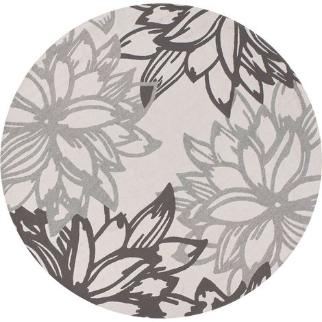 Outdoor Rug SOLAPUR Grey ø 120 cm (1/5)
