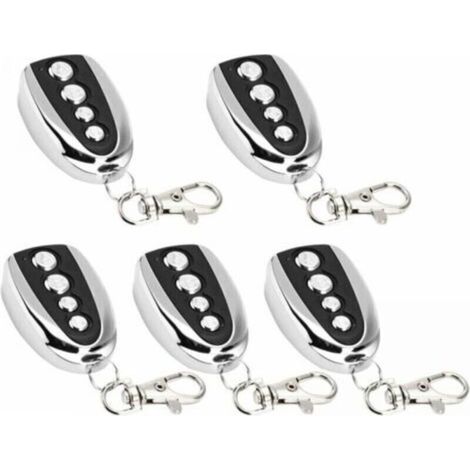 Lot de 5 ouvre-porte de garage électrique à télécommande, 433 MHz pour clonage de portail, de garage, de clonage électrique universel (1/5)