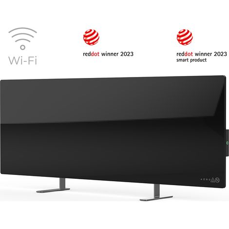 Calefactor eléctrico inteligente ecológico premium AENO GH2S de 700 W, color negro