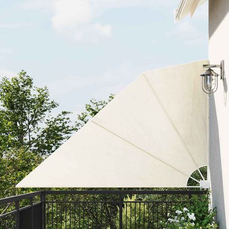 Auvent latéral pliable de balcon Store extérieur Marquise Brise-soleil Crème 160 x 240 cm XRYJX832744 (1/5)
