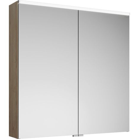 Armoire de toilette burgbad Eqio avec applique LED et éclairage