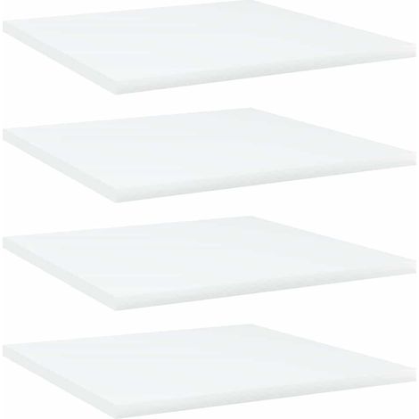 vidaXL Estante estantería 4uds madera contrachapada blanco 40x40x1,5cm (1/5)