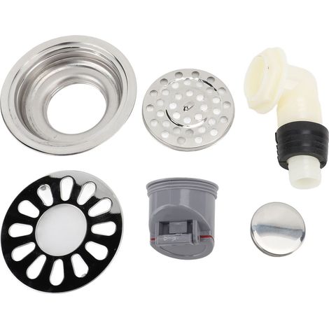 Bonde de sol ronde en acier inoxydable 304, anti-odeurs, 9 cm de diamètre, pour lavabo et douche. (1/5)