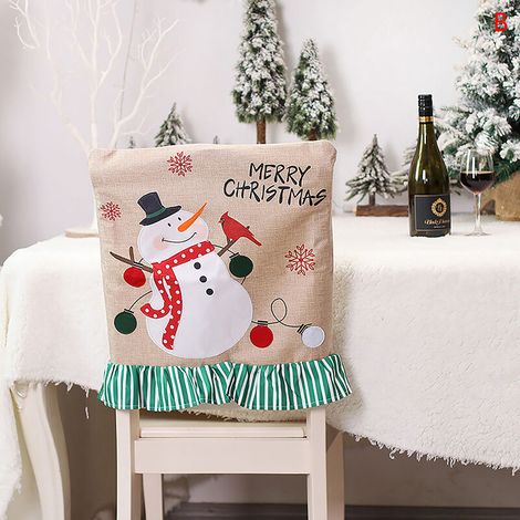 1er juillet 2025 Père Noël Bonhomme de neige Imprimé Couverture Noël H (1/5)