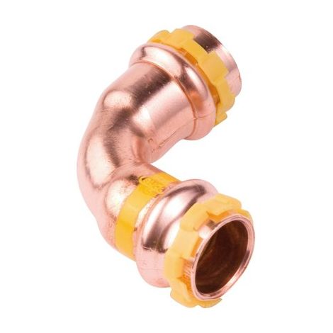 Coude cuivre 90 degrés gaz ff Diamètre 14 mm - Aalberts Integrated Piping Systems