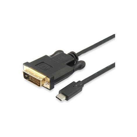 equip 133468 Video-Kabel USB Typ-C DVI-D schwarz 1,8 m