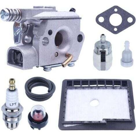Kit carburatore per motosega ECHO CS3000 CS3400 CS3450 CS300, carburatore con filtro aria + guarnizione + filtro carburante + tubo flessibile, ricambi e accessori INHHUB