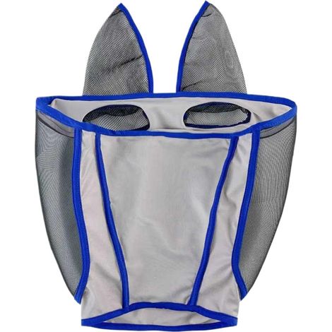 Masque Anti-Mouches Cheval avec Oreilles - Couverture en Filet Fin - Masques De Contrôle des Mouches du Cheval - pour Ferme Voyage Écurie Étable Sports Équestres Activités Plein Air Concours (1/5)