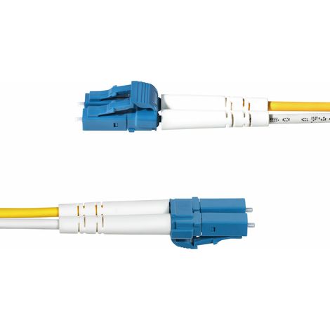 StarTech.com Cavo in fibra ottica duplex monomodale OS2 da LC a LC (UPC) da 5m, 9/125µm, 100G, Insensibile alla piegatura, Bassa perdita di inserzione, Cavo patch in fibra LSZH (1/5)