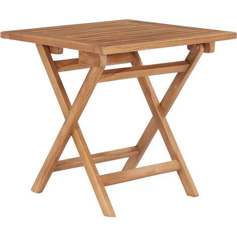 vidaXL Table pliable de jardin 45x45x45 cm Bois de teck solide (1/5)