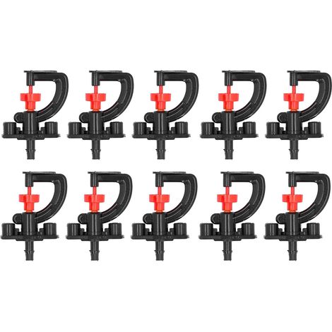 10 Set Refraction Spray Nozzle G Type Micro Rotating Nozzle Watering Sprinkler for Greenhouse (1/5)