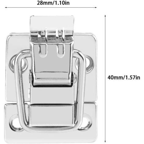 10 pièces Tiroir Hardware fermoir Serrure pour Boîte à bijoux en métal Valise Verrou Coffres Verrou