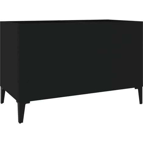 Maison Exclusive - Mobile Porta DiscNero 74,5x38x48 cm in Legno Multistrato