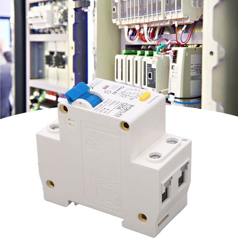 Disjoncteur différentiel BAOYI BYDB1L-63 C20A 230V 20A, protection contre les courants de fuite à la terre (30 mA), disjoncteur miniature 1P+N, montage sur rail DIN (1/5)