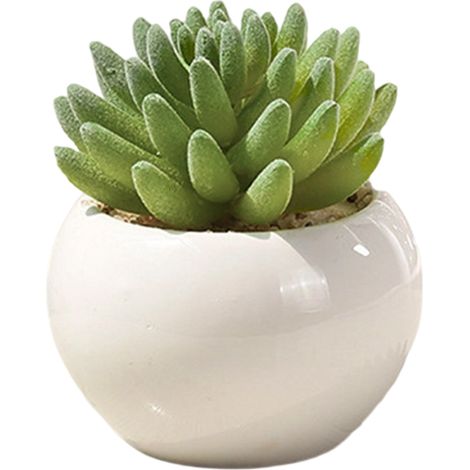 1 Pot Fleurs artificielles, PVC et céramique, réaliste, pour décoration table, mariage et bureau (1/5)