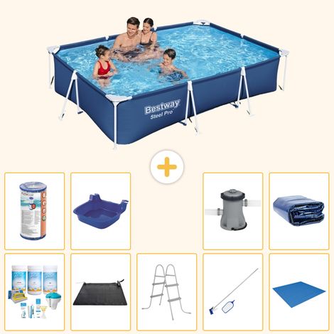 Bestway Bestway Steel Pro Rectangulaire - 300x201x66 cm - 10-pièces  S22255 (1/3)