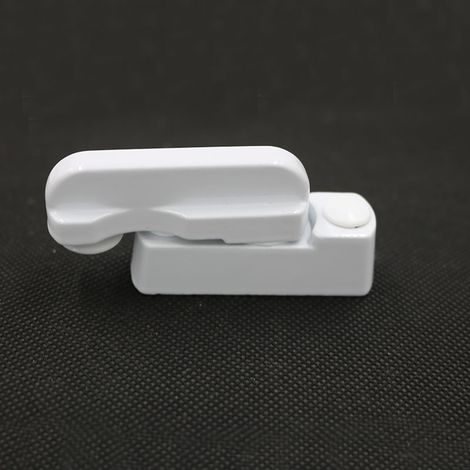 Lot de 2 verrous de sécurité supplémentaires pour fenêtres et portes en PVC - Blanc (1/5)