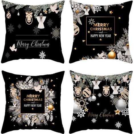 Cushion Cover - - Christmas - Multicolor - 45 x 45 cm - Set of 4