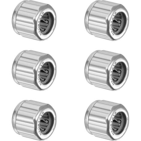 Roulement à Aiguilles, Roulement à Rouleaux, Roulement à Aiguille Sens Unique, Roulements Octogonaux, pour Roulettes, Outils Electriques, Sports de Plein Air, Vadrouille Rotative, lot de 6