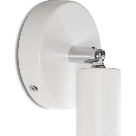 Greenice – Applique murale réglable 1 foyer – HOAPLGU10002 – Blanc – Culot GU10 – Lumière orientable – Design élégant pour salon et entrée (1/3)