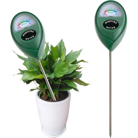 Tiefenbodenfeuchtemesser, batterielos und elektrisch, Grün, 27 cm, ABS, Metall, Gelb (1/4)