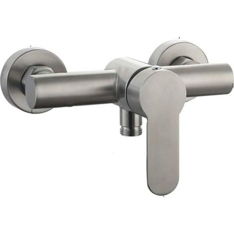 Miscelatore doccia a parete in acciaio inox per acqua calda e fredda (1/5)