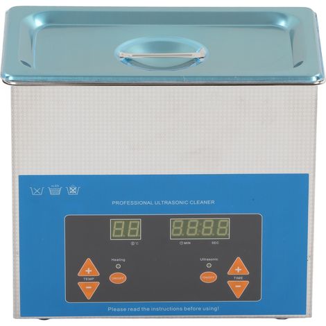 3-Liter-Vollautomatischer Ultraschallreiniger, 40 kHz Ultraschallreinigungsgerät, einstellbare Zeit und Temperatur, EU-Stecker 220–240 V (1/5)