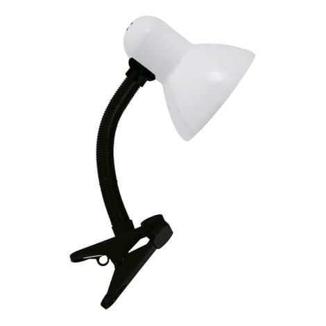 Lámpara de lectura con pinza 40W blanca tola E27 pinza Ideus 02853