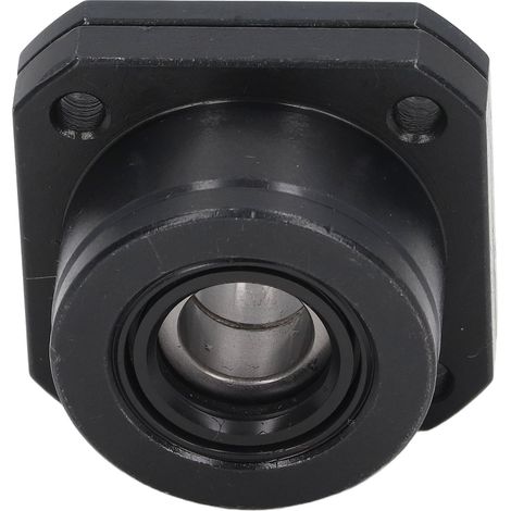 Satz mit 2 SFU1610 Kugelgewindetrieb-Montagehalterungen, schwarz oxidierter Außenlagerblock, hohe Präzision für CNC-Motorschrauben (1/5)