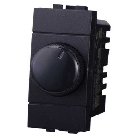 Knopfdimmer kompatible Bticino Livinglight für ohmsche Lasten 100W-1000W Schwarz Farbe