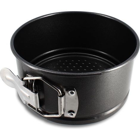 Moule à charnière à fond amovible en acier carbone 14cm, AMANDINE (1/5)