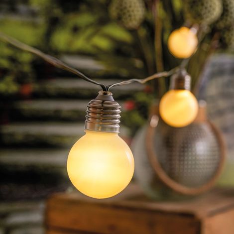 esotec Solar Glühbirnen-Lichterkette Shining Bulbs Kugel Kugelleuchten 102180