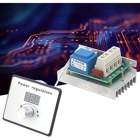 10000W 220V 80A Wechselspannungsreglermodul, Hochleistungs-Spannungsdimmer (1/5)