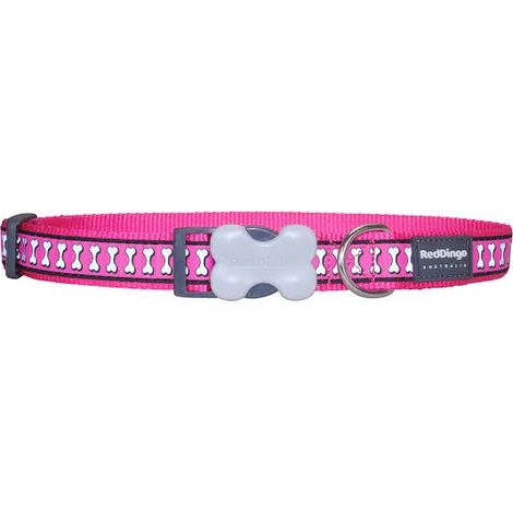 Rd collier chien reflech. XL fuschia (1/3)
