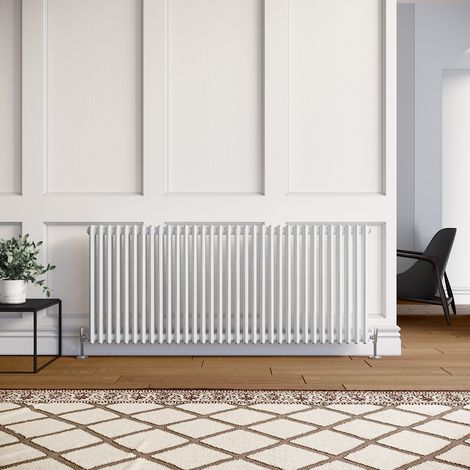ELEGANT Horizontal Column Radiator White Radiator Cast Iron Radiator Column Radiator Rads 600 x 1505 mm (1/5)