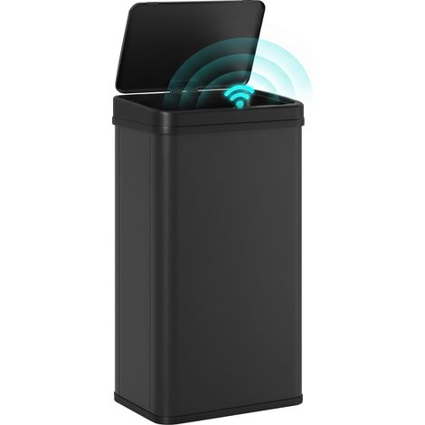 HOMCOM Kitchen Bin with Fast Motion Sensor, 50L Stainless Steel Sensor Bin (1/5)