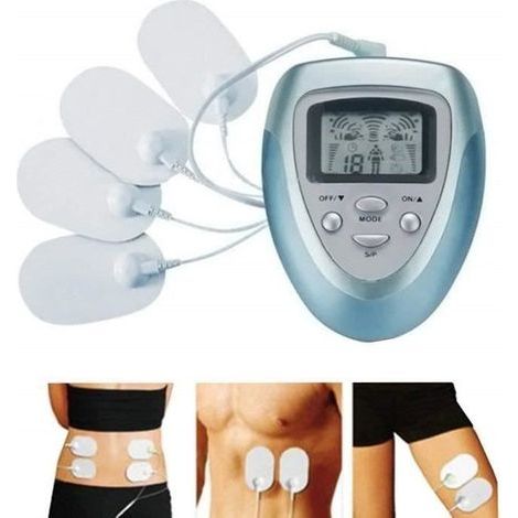 Dispositivo elettromuscolare per cosce e addominali, dimagrante, con massaggio, vibrazione e tonificazione muscolare - 4 elettrodi - 1 connettore - 1 manuale H01F2 (1/4)