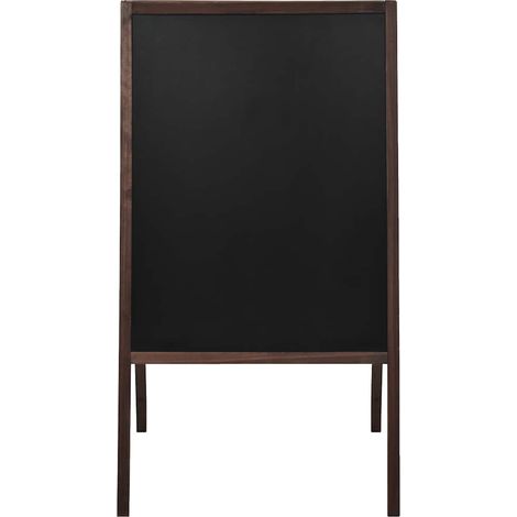 vidaXL Pizarra de pie de doble cara madera de cedro 60x80 cm (1/2)