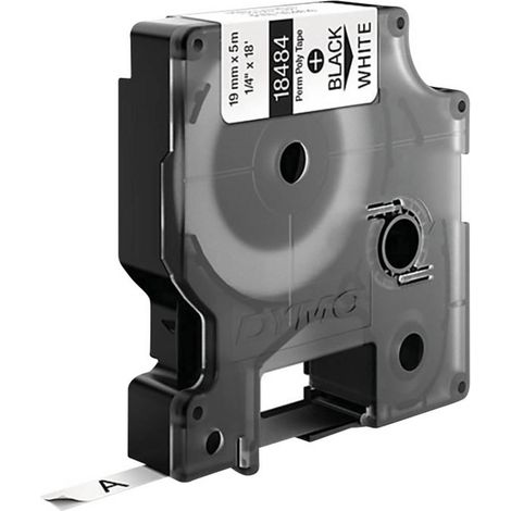 DYMO IND RHINO 18765 Poliestere Colore Nastro: Bianco Colore carattere:Nero 19 mm 5.5 m (1/2)