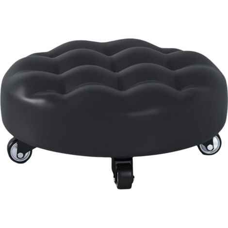 Petit Tabouret À Roue Universelle,Tabouret de ménage Paresseux,Tabouret de pédicure à poulie pivotant à 360 degrés,Tabouret à poulie,Tabouret Bas (1/5)