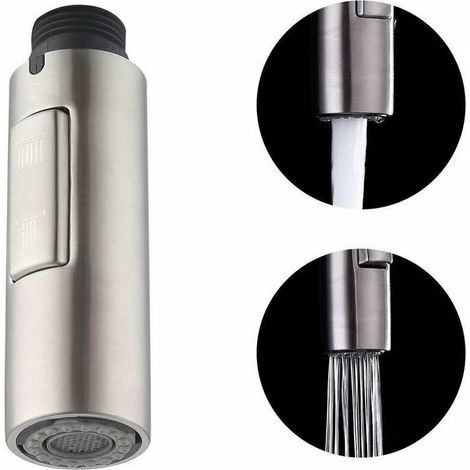Replacement Kitchen Faucet Nozzle Pull-Out Spray Head Universal Detachable Faucet Head (G1/2) (1/4)